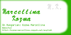 marcellina kozma business card